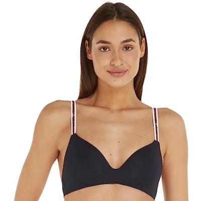Afbeelding van Tommy Hilfiger dames Voorgevormde bh zonder beugel in de kleur Donkerblauw, maat: A70