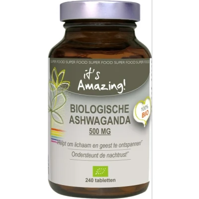Afbeelding van It&#039;s Amazing Biologische Ashwaganda 500mg Tabletten
