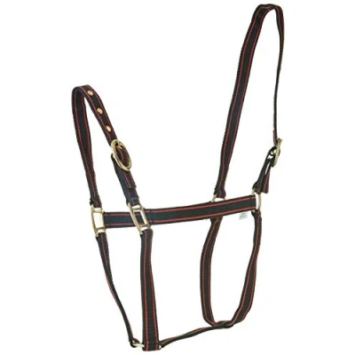 Afbeelding van Rhinegold Nylon Halster Cob Zwart/Rood