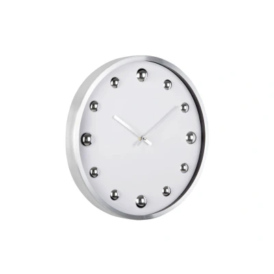 Afbeelding van Karlsson Wandklok Shiny Dots Wit 35.5x4.2x35.5cm Scandinavisch