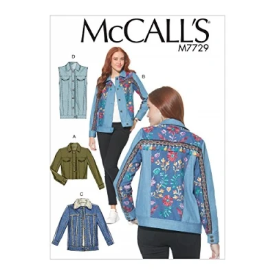 Afbeelding van Mccall&#039;s Patronen Mist Jassen en Vest naaien Patroon, Tissue, Multi Colour, 17 x 0.5 0.07 cm