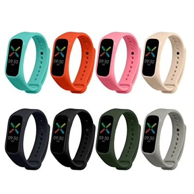 Afbeelding van kwmobile 8x armband geschikt voor Oppo Band Sport Verstelbaar 14 22 cm Bandjes fitnesstracker in meerkleurig