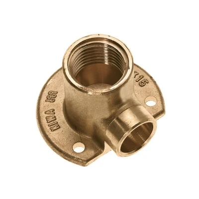 Afbeelding van Bonfix Messing Muurplaat laag 1&quot;x28mm