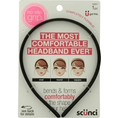 Afbeelding van Scunci haarband, antislip, buigbaar, 3 stuks