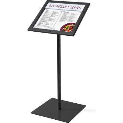 Afbeelding van Vergrendelbaar Menustandaard Logo 2 X A4 Zwart Syna MBSCZ2XA4C9005