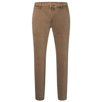 Afbeelding van Mac Jeans Driver Pants Bruin maat W 32 L Heren Chino met Modern fit Pasvorm Katoen