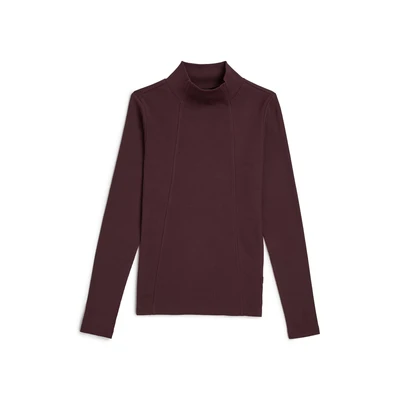 Afbeelding van G STAR SLIM MOCK Longsleeve, Dames, Maat: Large, Maroon