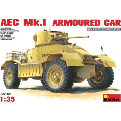 Afbeelding van Miniart Aec Mk 1 Armoured Car (Min35152) modelbouwsets, hobbybouwspeelgoed voor kinderen, modelverf en accessoires
