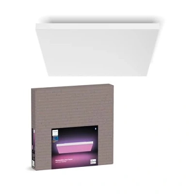 Afbeelding van Philips Hue Datura Slimme Paneellamp (Groot Rond 57,4 x cm) Wit &amp; Gekleurd licht, Bluetooth Compatibel, Stembediening met Alexa, Apple Home Google Assistant