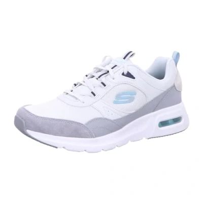Afbeelding van Skechers Air Court Cool Avenue Damessneakers, lichtblauw, grijs, leer, mesh mul, 41 EU