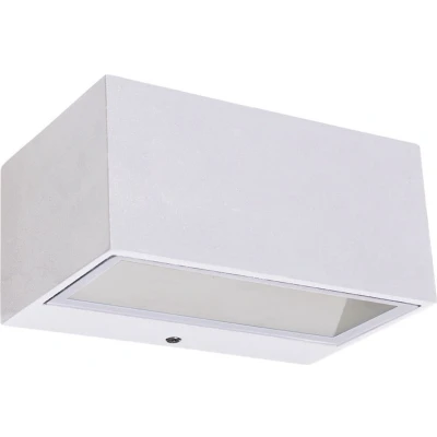 Afbeelding van ECO Light Gemini 1891S WH LED buitenlamp (wand) vast ingebouwd 9 W Wit