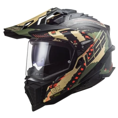 Afbeelding van LS2, Crosshelmen motorfiets Explorer Extend mat militair 06, S