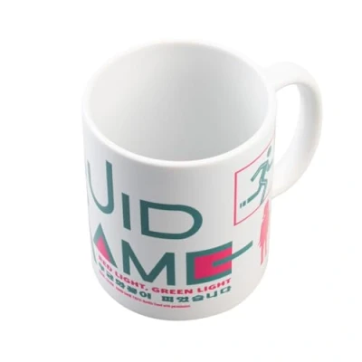 Afbeelding van Grupo Erik Ceramic Mug Squid Game 35 cl / 350 ml 11.8 oz 3.9 x 3.2 inches 10 8 cm Coffee Mug, Tea Cool Mugs Netflix Merchandise