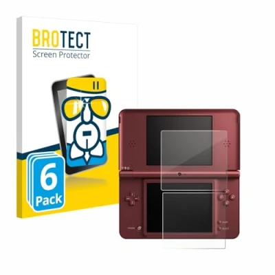 Afbeelding van BROTECT Screenprotector voor Nintendo DSi XL Folie Beschermfolie Beschermglas transparant (6 Stuks)