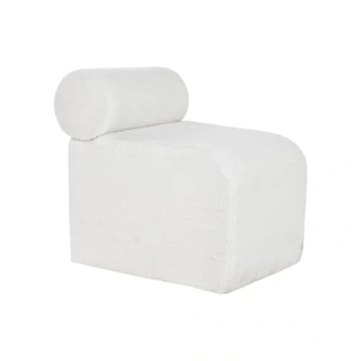 Afbeelding van Kruk Home ESPRIT Wit Polyester Hout MDF 48 x 69 63 cm