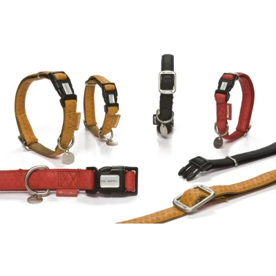 Afbeelding van Beeztees Halsband Hond Mac Leather Rood 20 40 cm