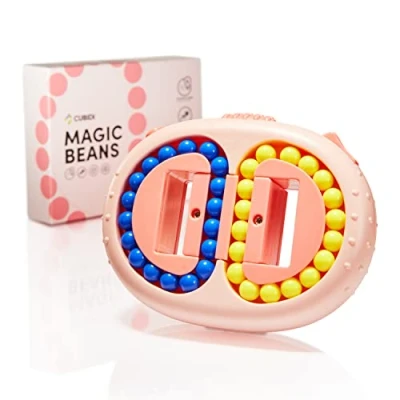 Afbeelding van CUBIDI® Original Magic Bean roze, dubbel, spannend puzzelspel voor kinderen en volwassenen, jongens meisjes vanaf 6 jaar