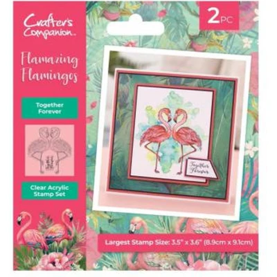 Afbeelding van CC Flamazing Flamingos Clearstamp Together Forever