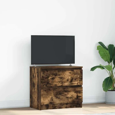 Afbeelding van vidaXL Tv meubel 60x35x54 cm bewerkt hout gerookt eikenkleurig