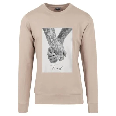 Afbeelding van Mister Tee Trust 2.0 Crewneck Sweater, Heren, Maat: Medium, Darksand