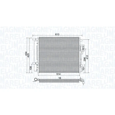 Afbeelding van Magneti Marelli Airco condensor 350203977000