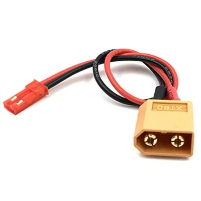 Afbeelding van VUNIVERSUM 1 stuks premium adapter XT60 stekker mannelijk naar JST BEC vrouwelijke aansluiting hoogstroomstekker gouden adapterkabel 15 cm 20 AWG voor Lipo accu modelbouw