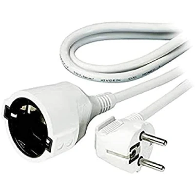 Afbeelding van Vivanco, SKV 3 W, Schuko verlengstuk AA83m, TÜV en GS getest, wit