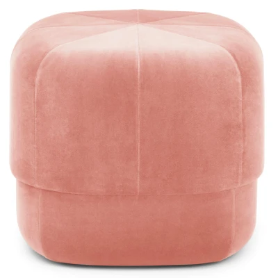 Afbeelding van Normann Copenhagen Circus Velour Poef Small Blush