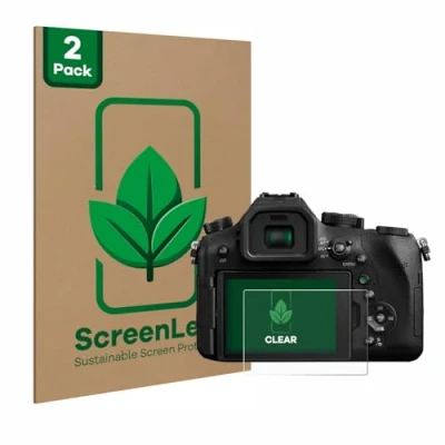 Afbeelding van ScreenLeaf Screenprotector voor Panasonic Lumix DMC FZ2000 Duurzame schermbescherming Folie Beschermfolie transparant (2 Stuks)