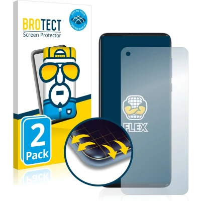 Afbeelding van BROTECT Screenprotector voor Motorola Moto G8 Folie Beschermfolie transparant volledig dekking (2 Stuks)