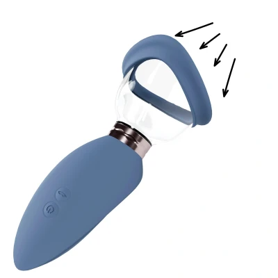 Afbeelding van Arousing Rechargeable Vulva and Breast Pump Blue