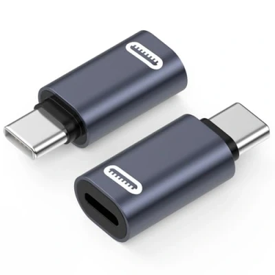 Afbeelding van MoKo Lightning Female to USB C Male Adapter 2 Pack, Converter for iPhone 15 Series, iPad Pro/Air, Fast Charging/Data Transfer, NOT Audio/OTG, Gray