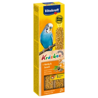 Afbeelding van Vitakraft Parkiet Kracker Honing 2 IN 1