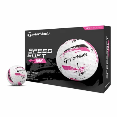 Afbeelding van Golfballen Taylormade Speed Soft Ink Wit Pink
