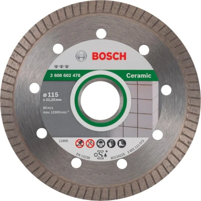 Afbeelding van Bosch Diamantdoorslijpschijf Best for Ceramic Extraclean Turbo 115 x 22,23 1,4 7 mm