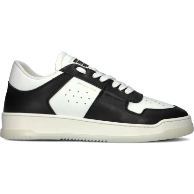 Afbeelding van Off The Pitch Supernova Low Heren Sneakers Leren Sneaker Zwart Maat 41