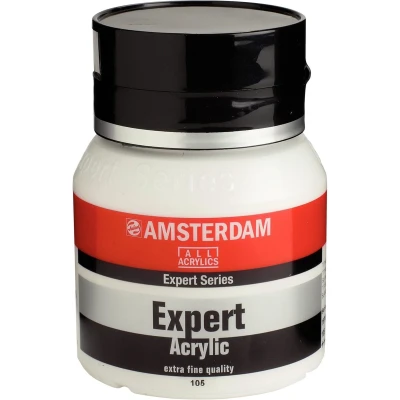 Afbeelding van Expert Series Acrylverf Pot 400 ml Titaanwit 105