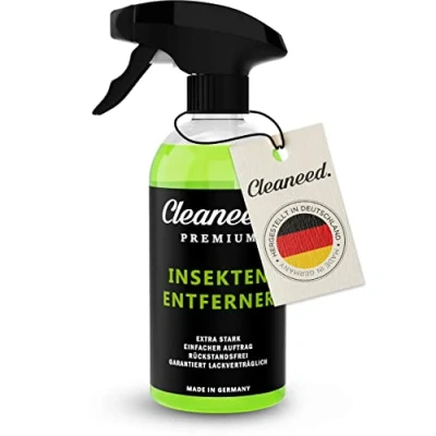Afbeelding van Cleaneed Premium insectenverwijderaar, Made in Germany, extra sterk, residuvrij, gegarandeerd lakvriendelijk, eenvoudig aan te brengen, 500 ml