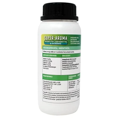 Afbeelding van Menthol Concentraat, 280 ml, super aroma voor de levensmiddelenindustrie en liefhebbers, levensmiddelaroma, baksaroma, smaakdruppels, koken, bakken mixen