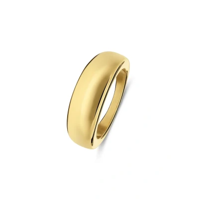 Afbeelding van Lucardi Basic Ring, Dames, Maat: 57, Gold