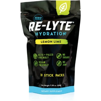Afbeelding van Re Lyte Electrolyte Drink Mix Lemon Lime 30 Stick Packs x 6.3 gram