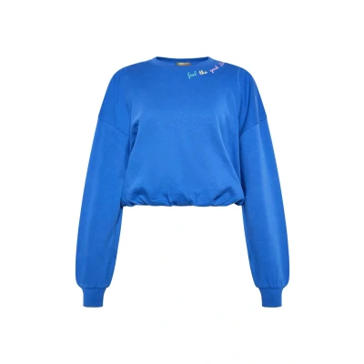 Afbeelding van ebeeza Sweatshirt aqua / neonblauw pasteelgeel rosa
