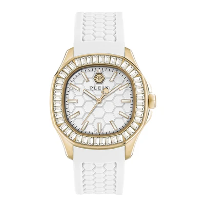 Afbeelding van Philipp Plein The $Pectre PWTAA0924 Horloge Siliconen Wit Ø 38 mm