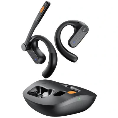 Afbeelding van EKSA S30 Ear Free koptelefoon Sport Bluetooth Stereo Zwart Oplaadbox, Oorbeugel