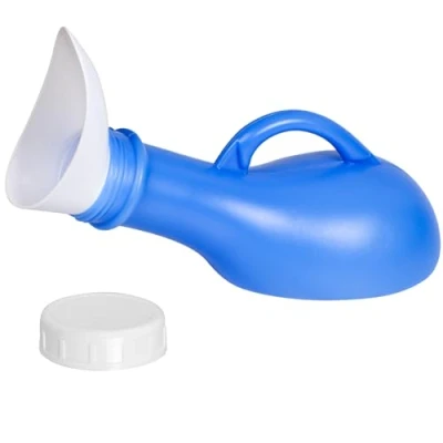 Afbeelding van Unisex Urinoir Draagbare Urine Flessen Urinoirs voor Mannen Vrouw Emergency Toilet Plastic Plas Container met Deksel 1000ML Camping Outdoor Reizen