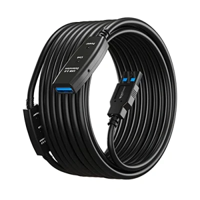 Afbeelding van MutecPower USB 3.0 actieve kabel 15 meter Mannelijk naar Vrouwelijk met 2 verlengingschipset repeater / verlengkabel