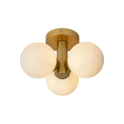 Afbeelding van Lucide TRUDY Plafonnière Ø 28 cm 3xG9 IP44 Mat Goud / Messing