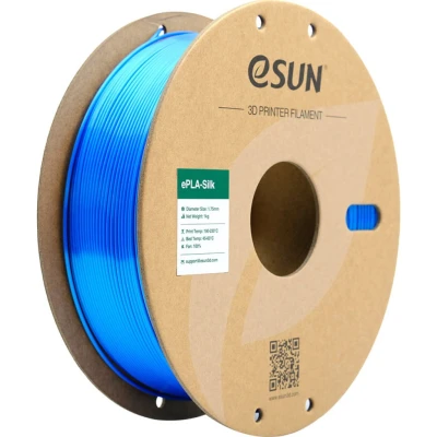 Afbeelding van eSUN 3D printer Filament ePLA Silk 1,75mm Blauw 1kg