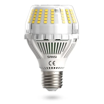 Afbeelding van SANSI 20W (Vervangt 200W) E27 LED Lamp, 3000 Lumen 5000K Daglichtwit, Super Felle Energiebesparende A19 Lamp met 270 Stralingshoek voor Keuken, Kantoor, Werkplaats, Garage, Niet Dimbaar