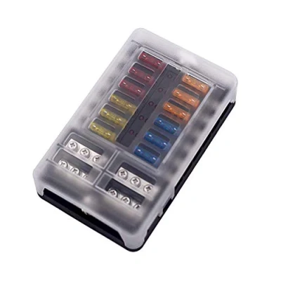 Afbeelding van Offgridtec 12 voudige zekeringhouder voor auto platte zekering met led display
